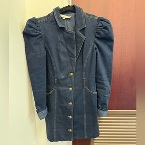 Denim long sleeve dress